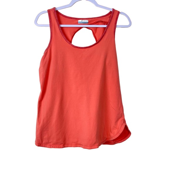 Columbia Tops - Columbia Red Keyhole Back Tank Top Womens Size Large